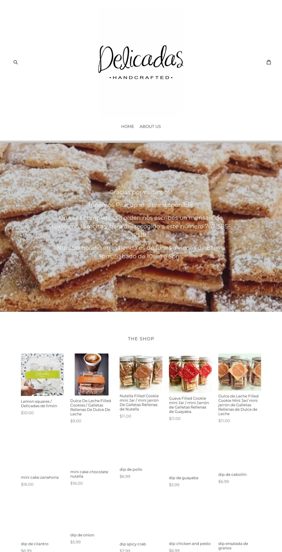 delicadas.net shopify website screenshot