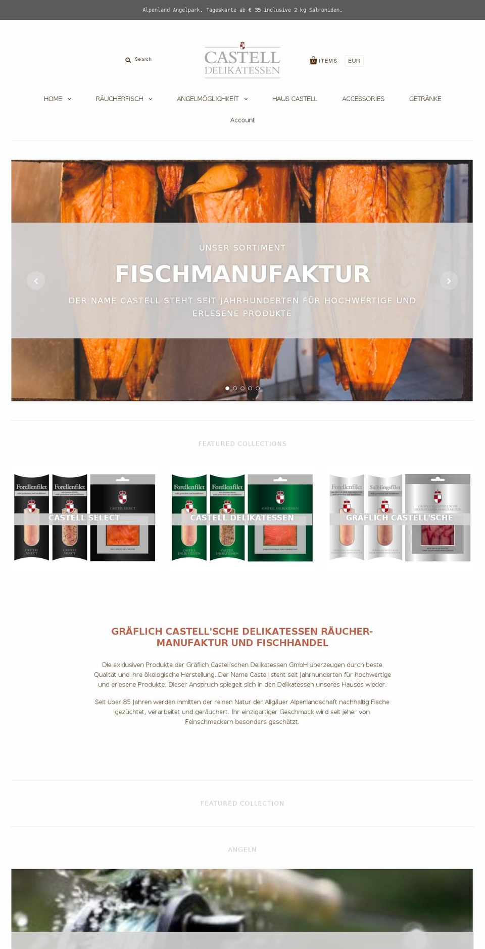 delicastell.com — Shopify storefront screenshot