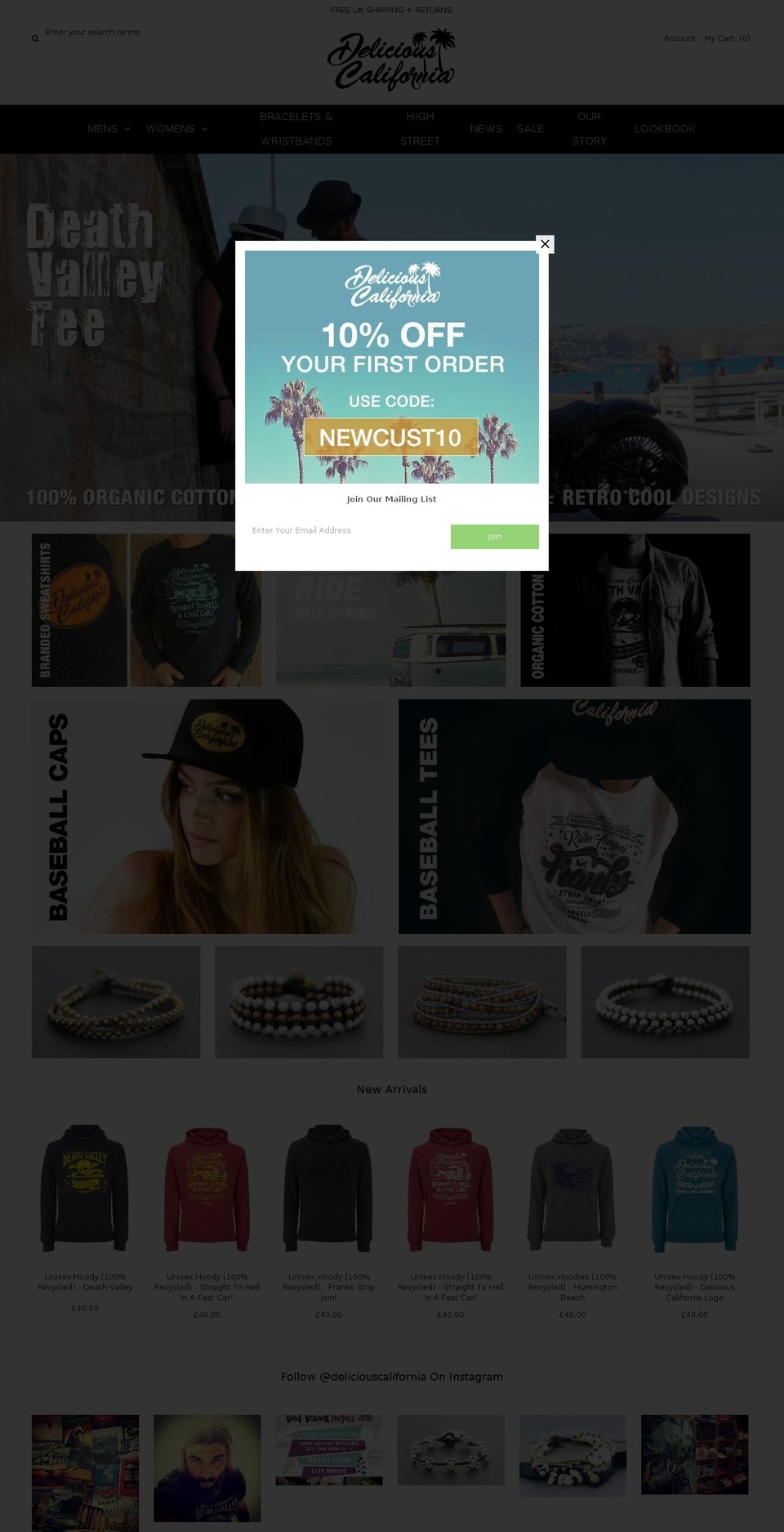 deliciouscalifornia.com shopify website screenshot