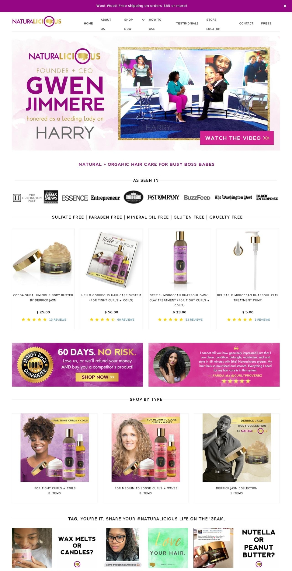 deliciouslynatural.com shopify website screenshot