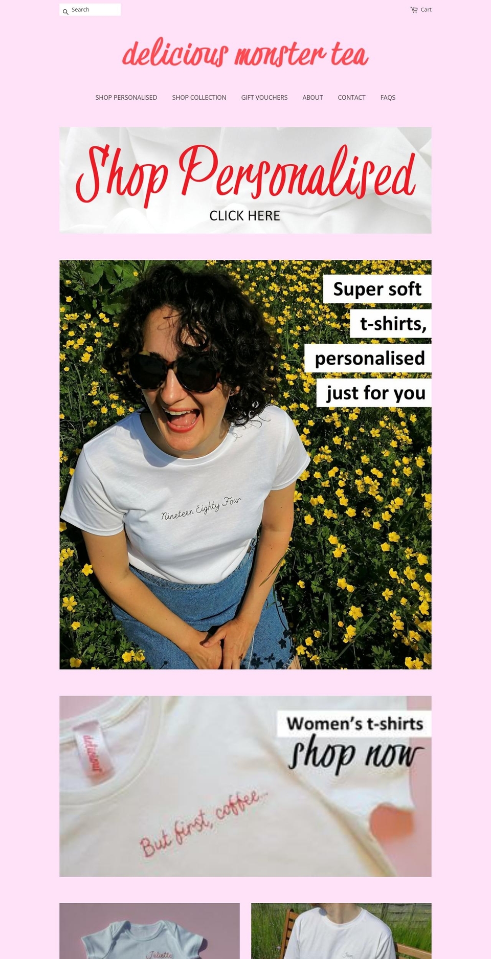 deliciousmonstertea.com — Shopify storefront screenshot