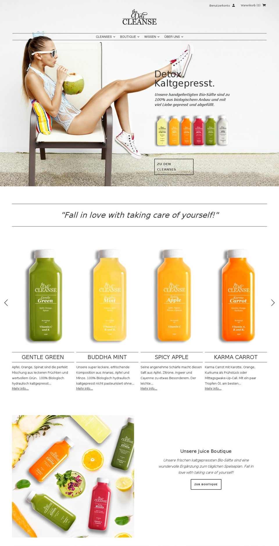 delicleanse.com shopify website screenshot