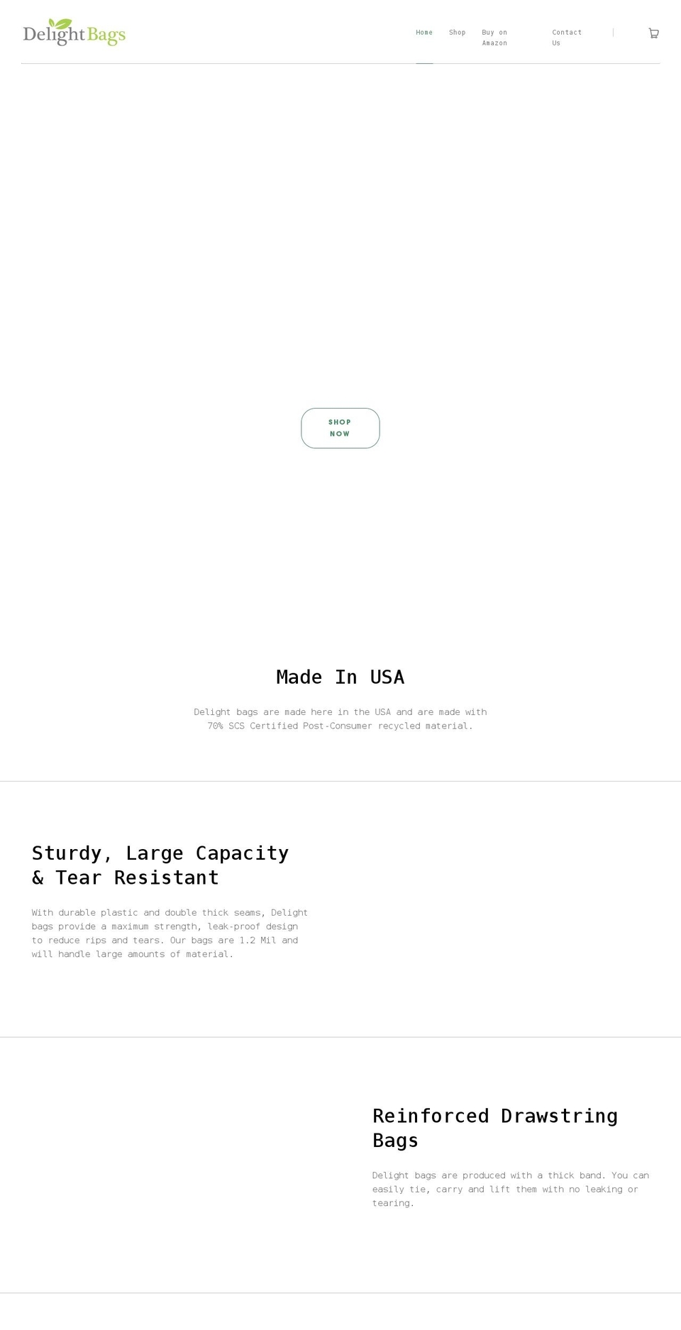 delightbags.com shopify website screenshot