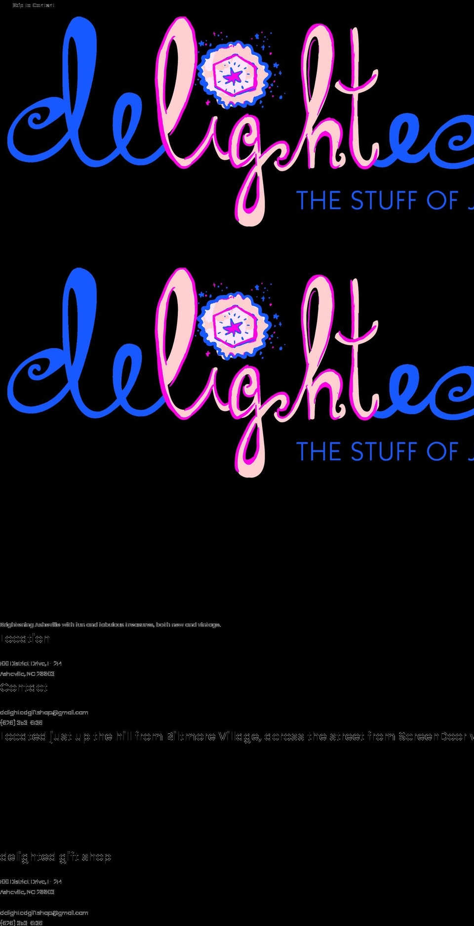 delightedgiftshop.com shopify website screenshot