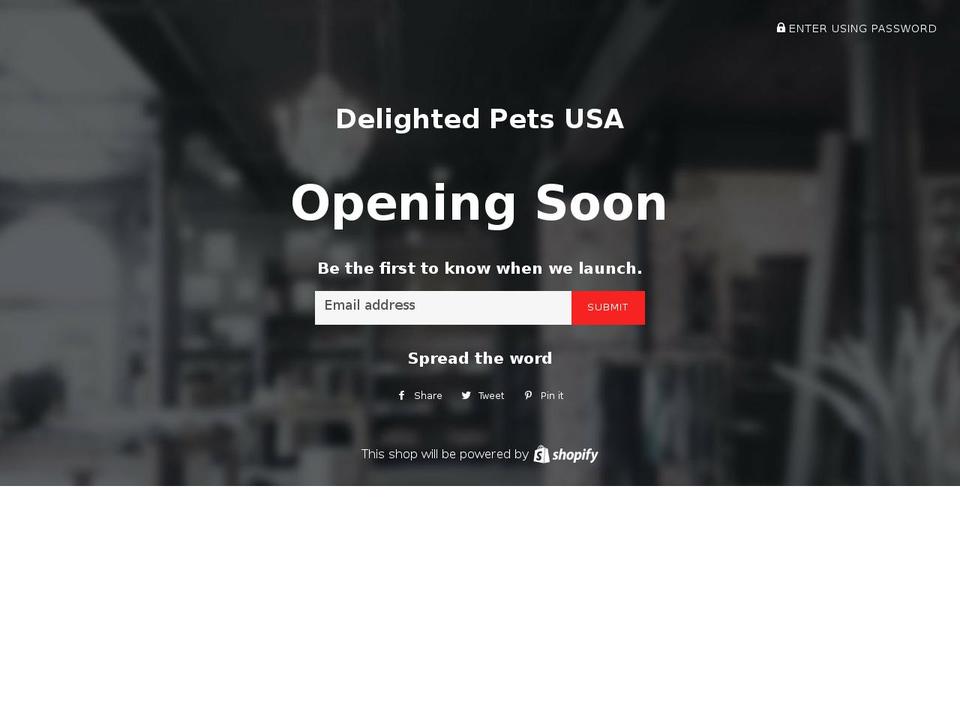 delightedpets.com — Shopify storefront screenshot