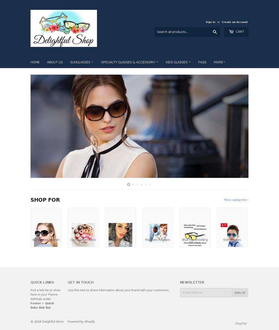 delightfulstore.com — Shopify storefront screenshot