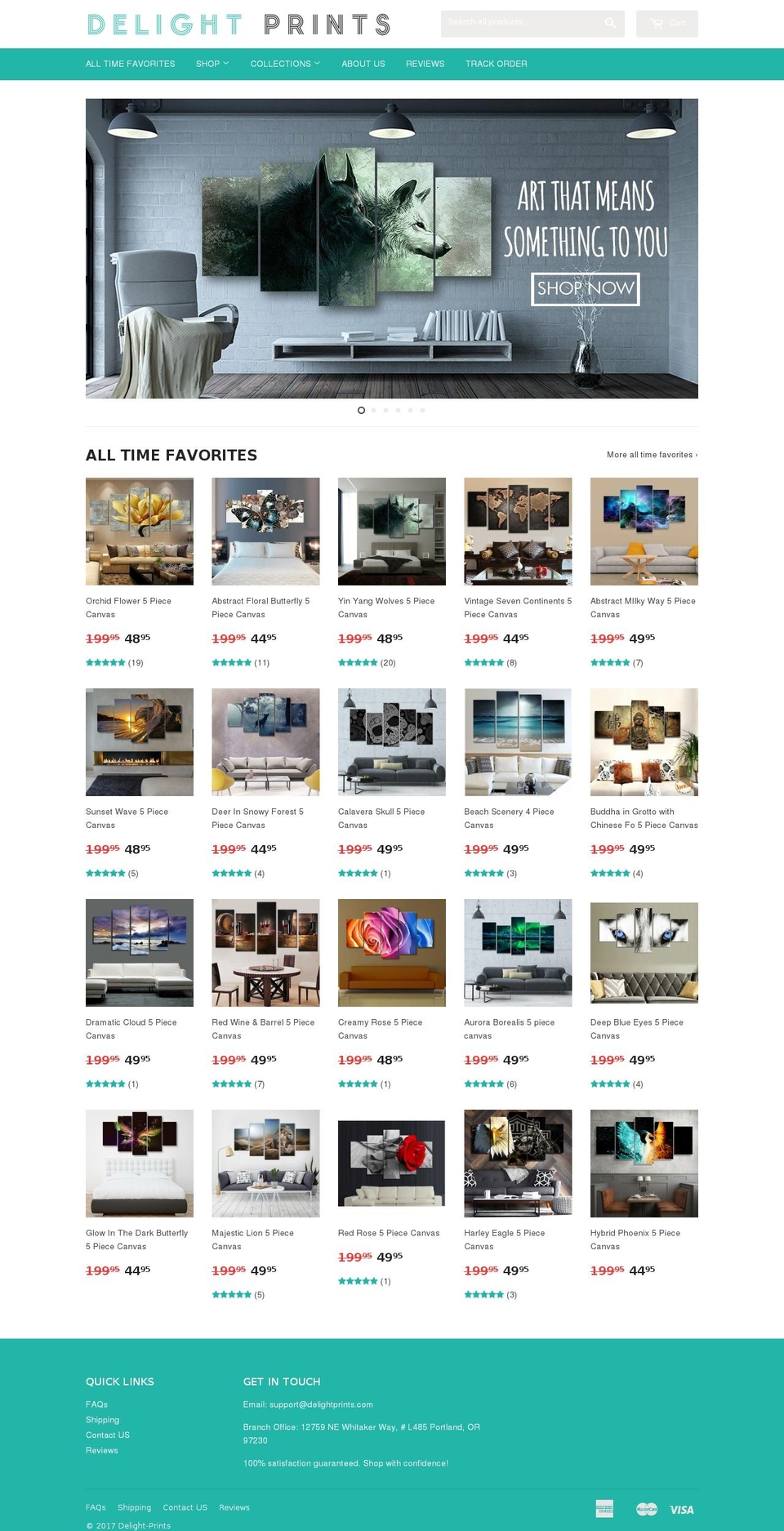 delightprints.com shopify website screenshot