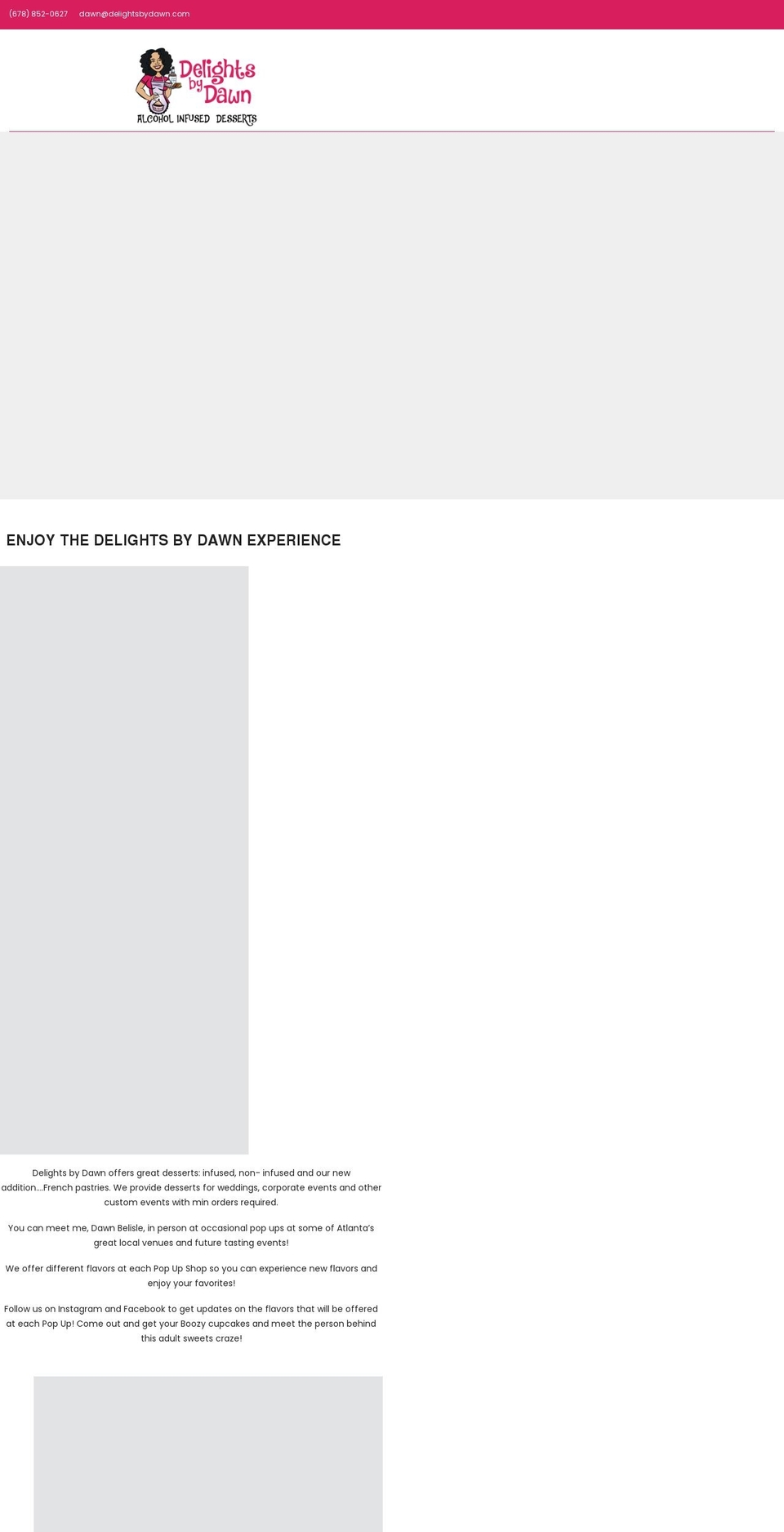 delightsbydawn.com shopify website screenshot