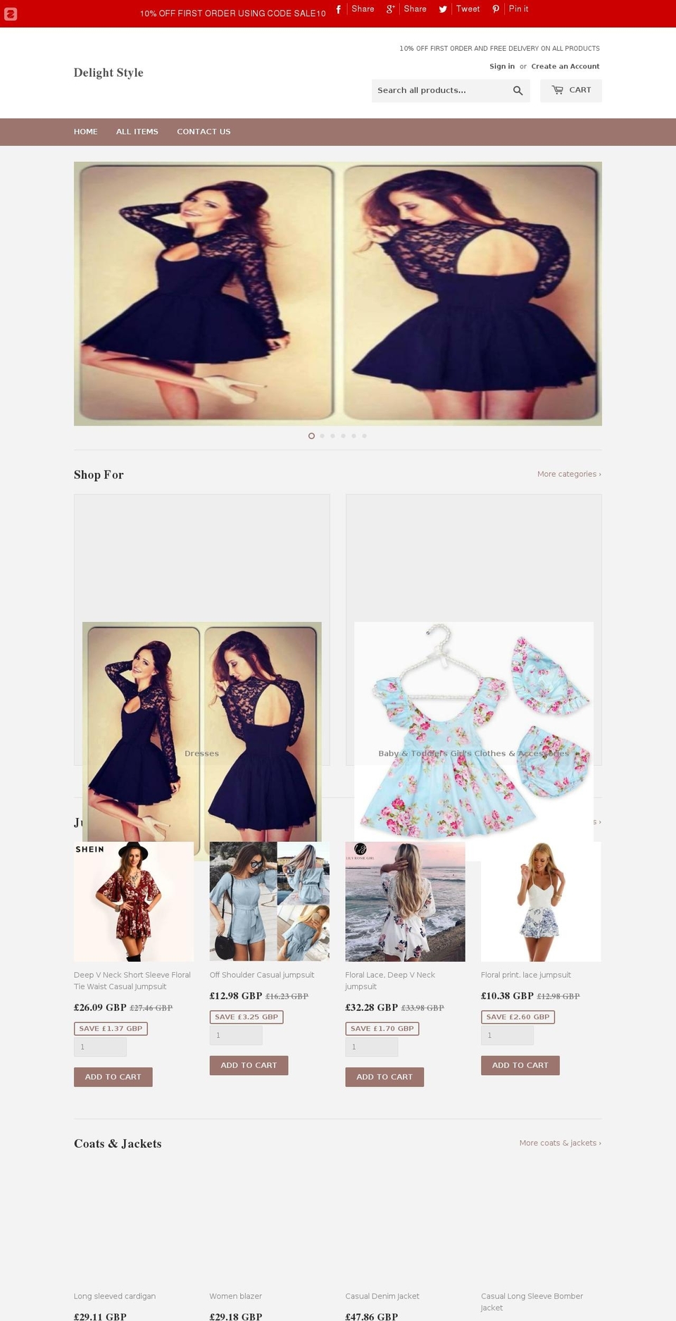 delightstyle.net shopify website screenshot
