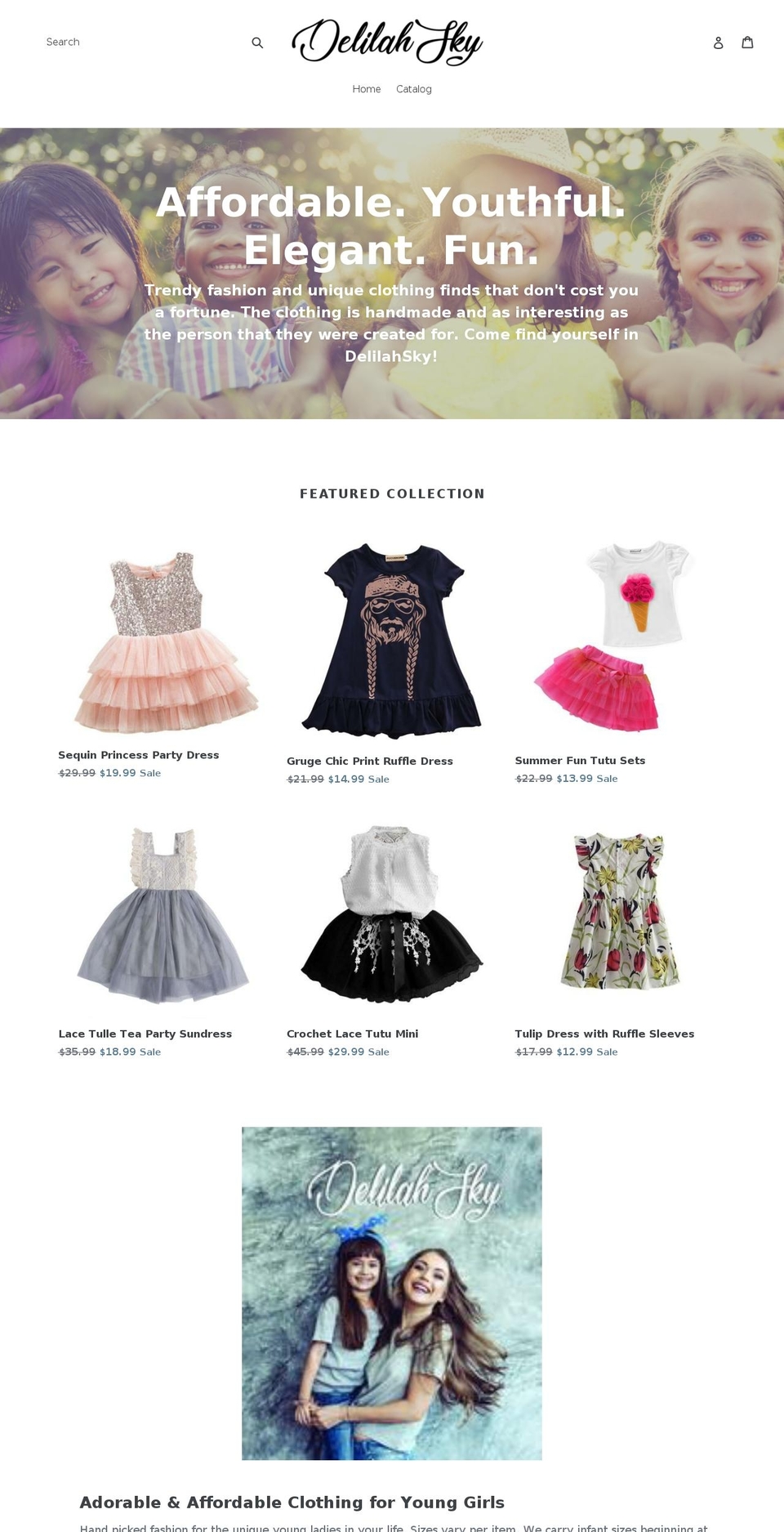delilahsky.com shopify website screenshot