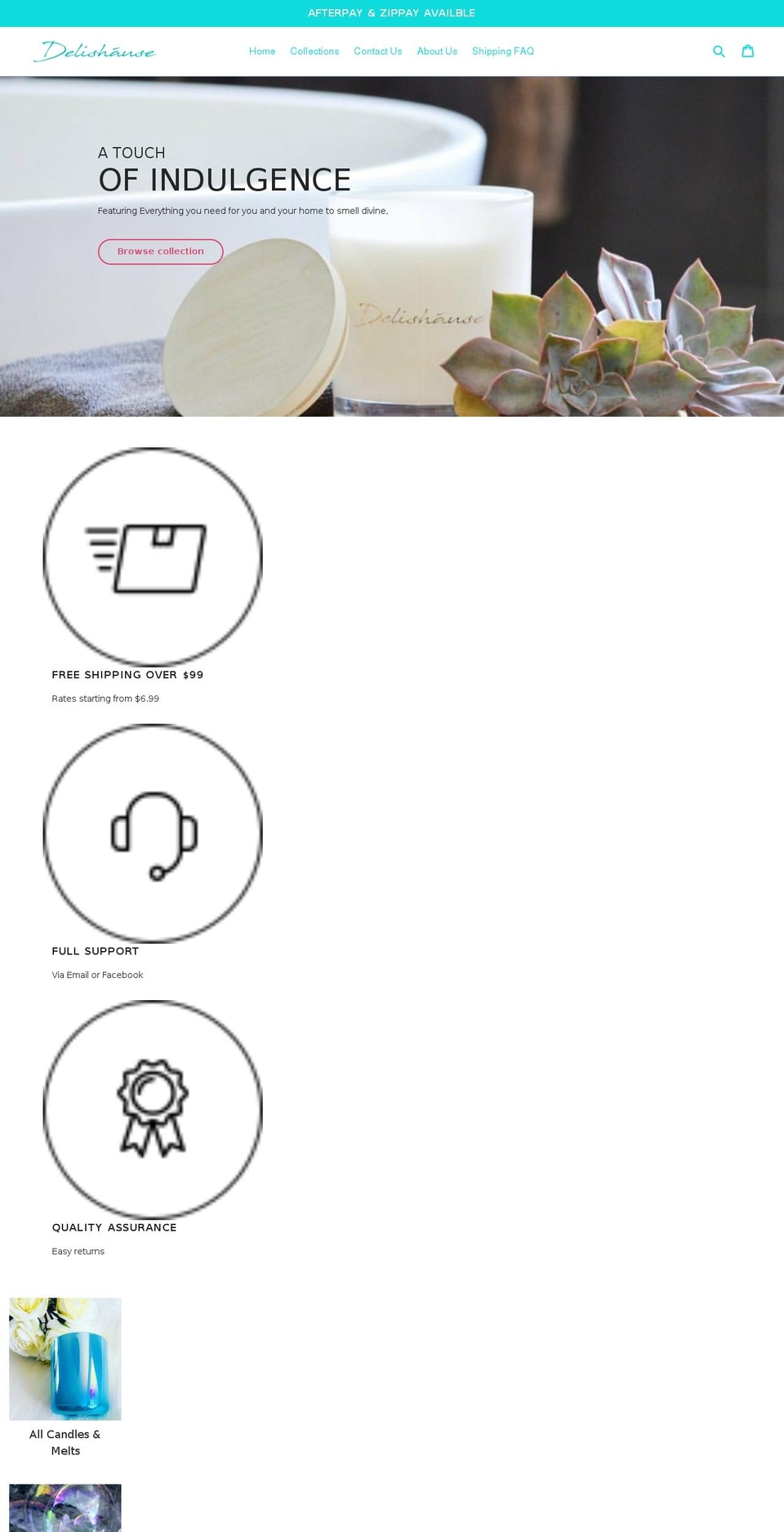 delishause.com — Shopify storefront screenshot