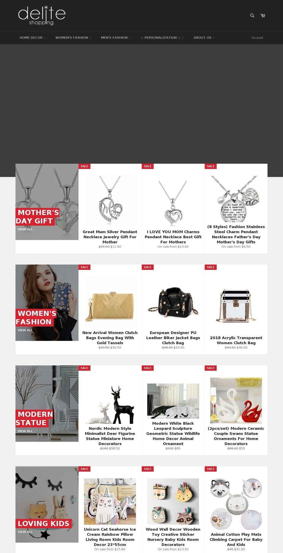deliteshopping.com — Shopify storefront screenshot