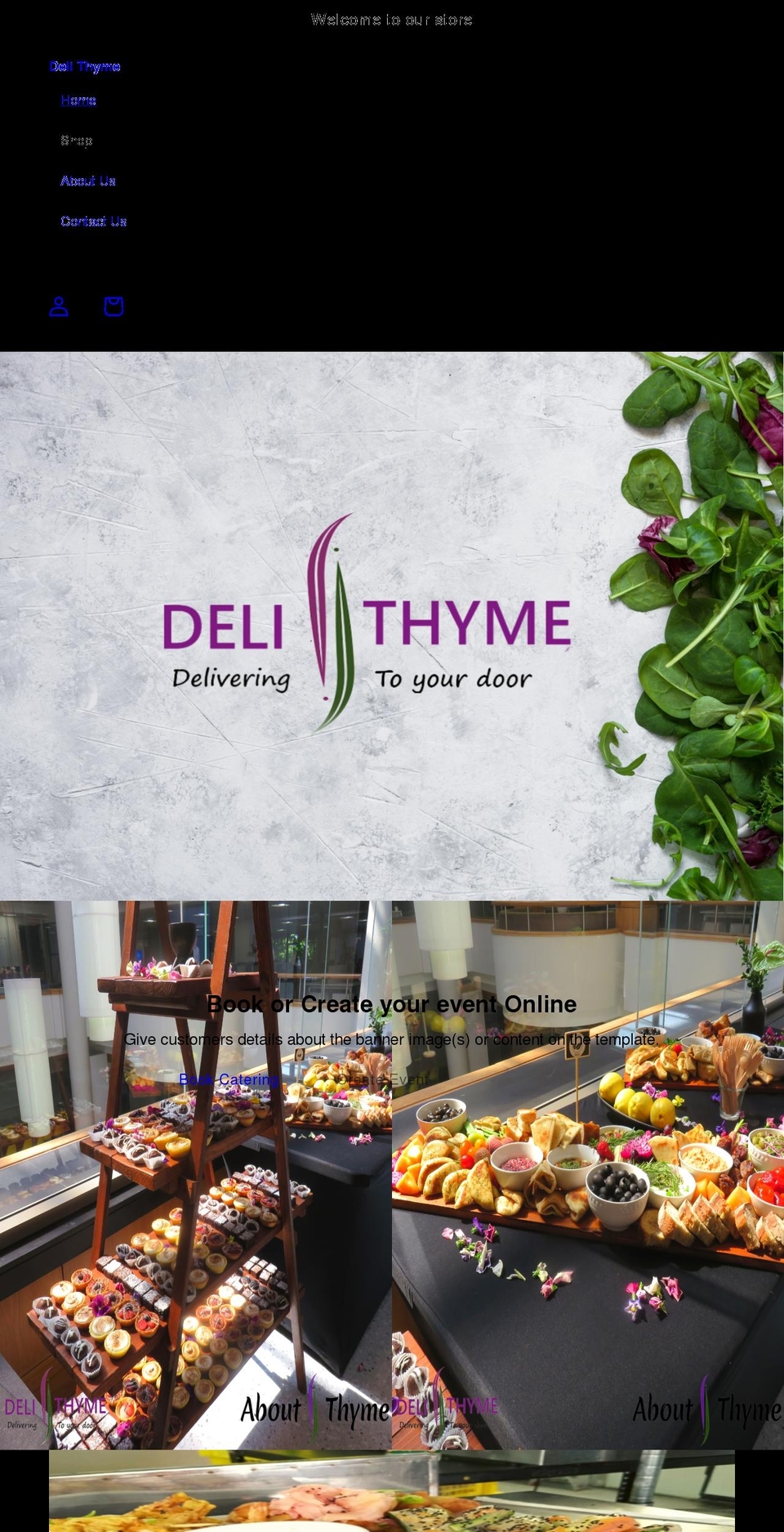 delithyme.co.za shopify website screenshot