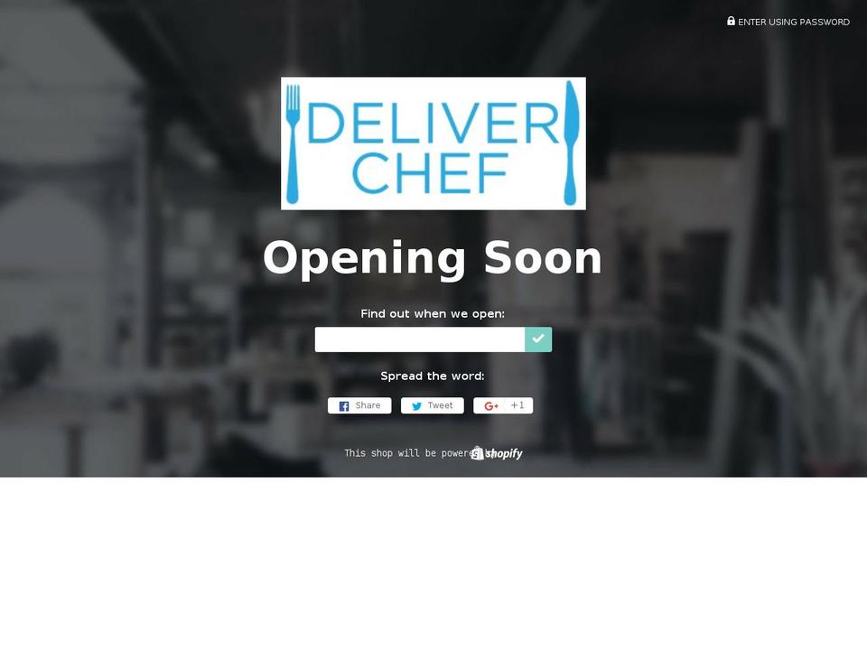 deliverchef.com — Shopify storefront screenshot