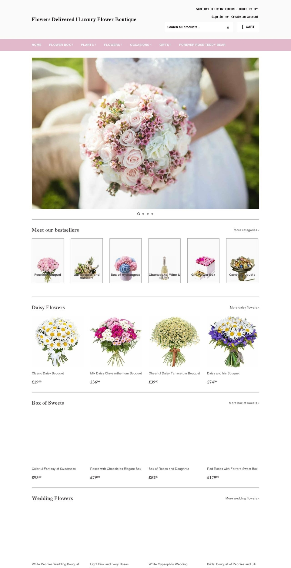 Gifts Shopify theme site example deliveredflowers.co.uk