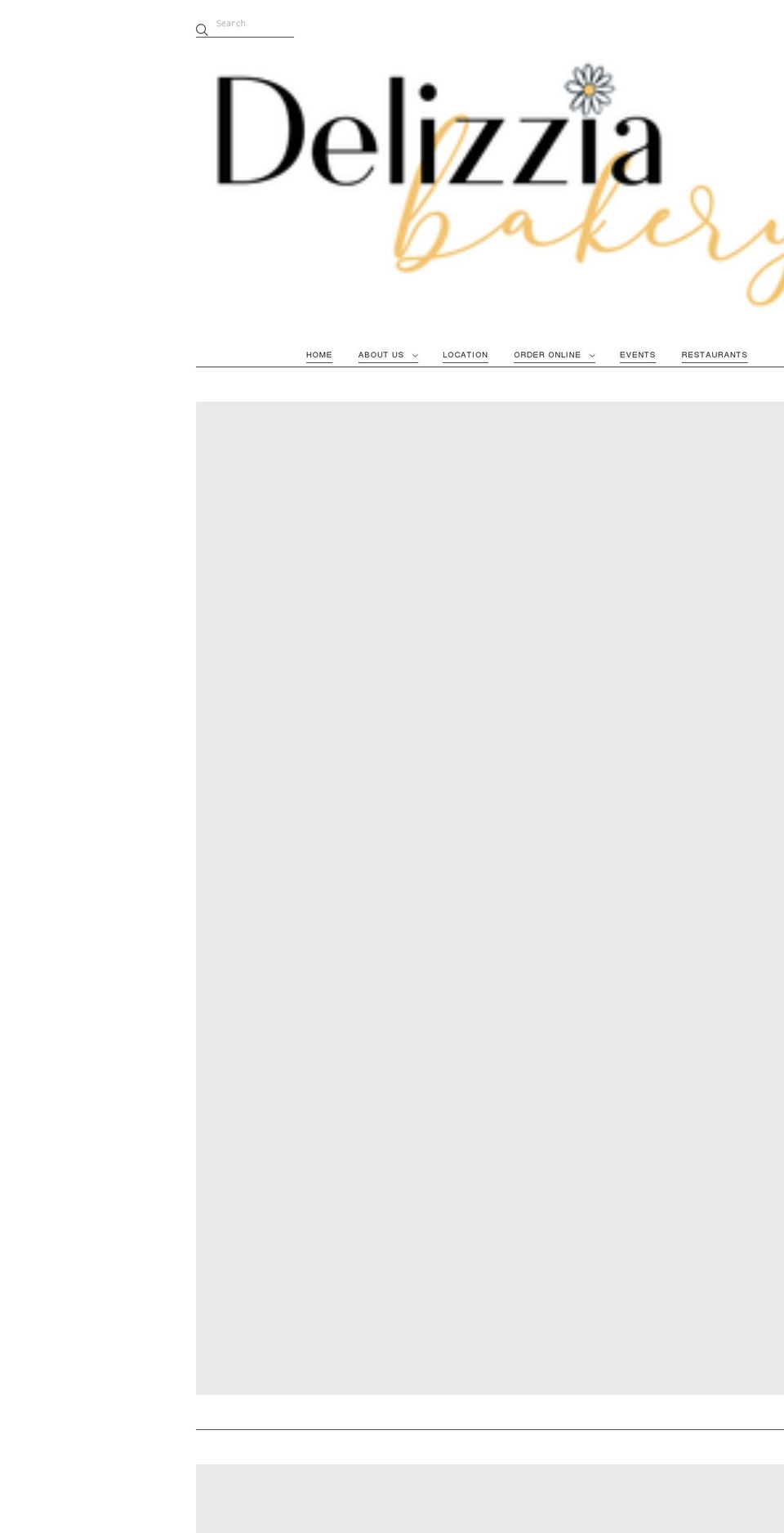 delizziabakery.com shopify website screenshot