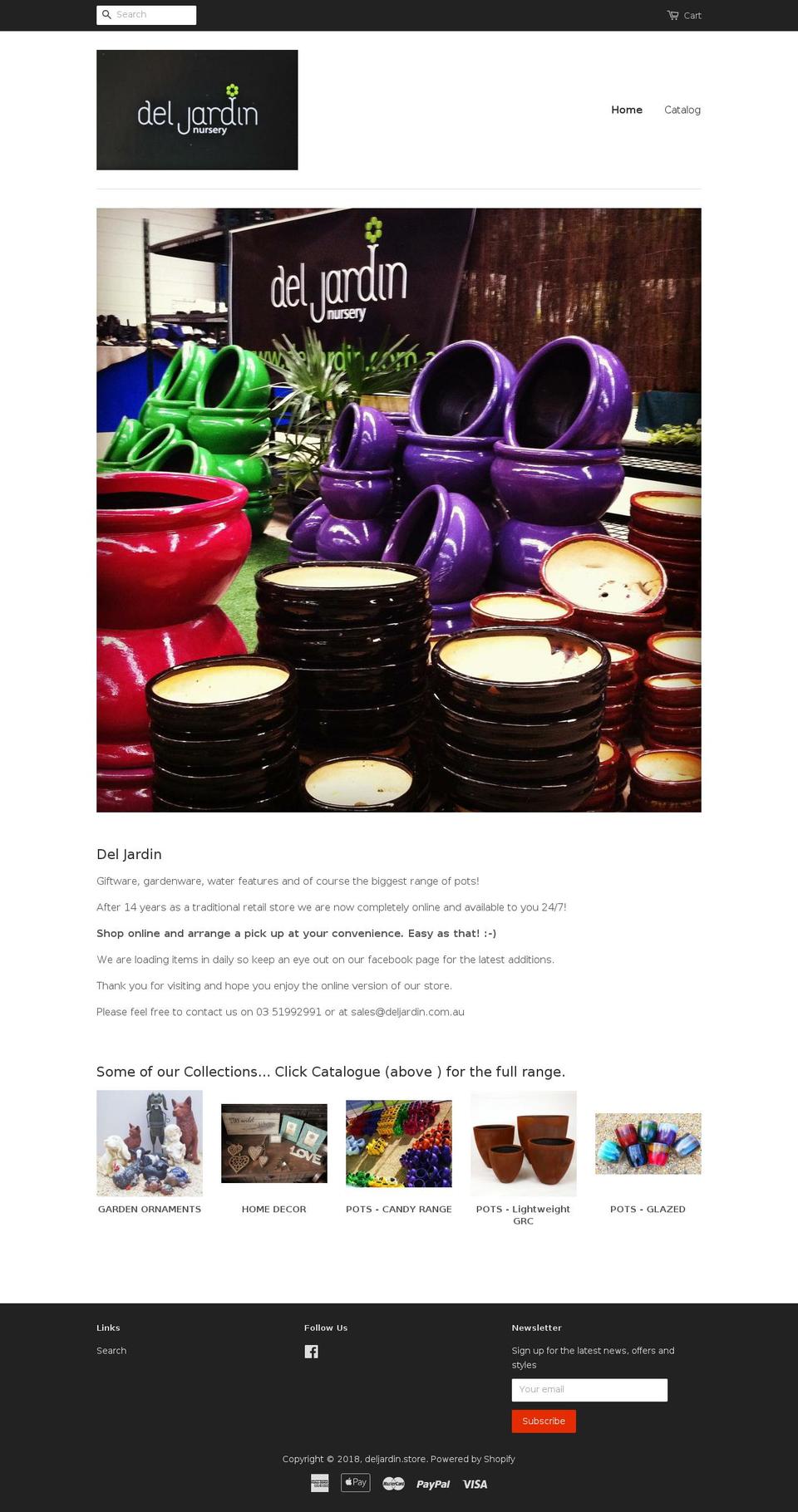 deljardin.com.au shopify website screenshot
