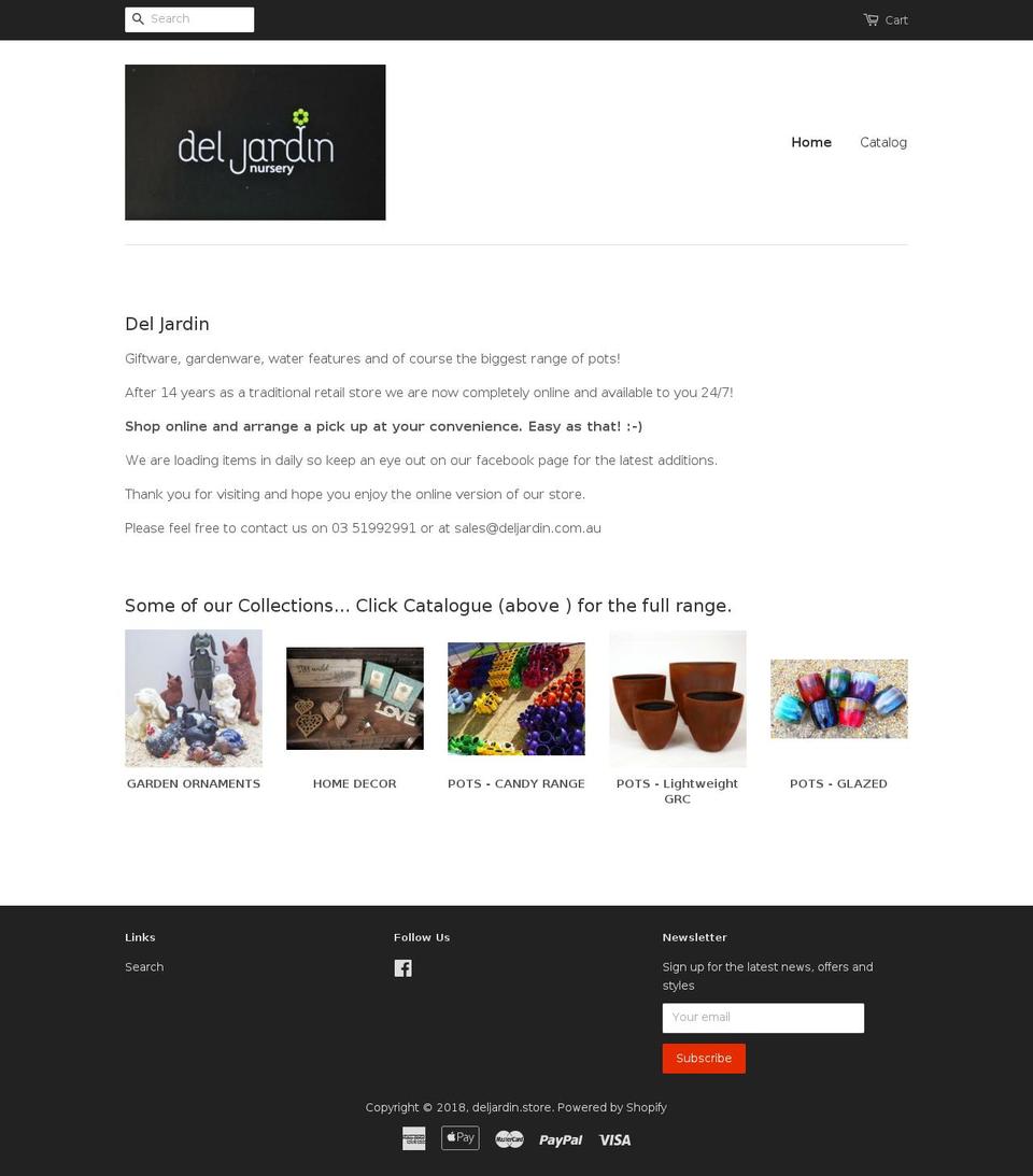 deljardin.store shopify website screenshot