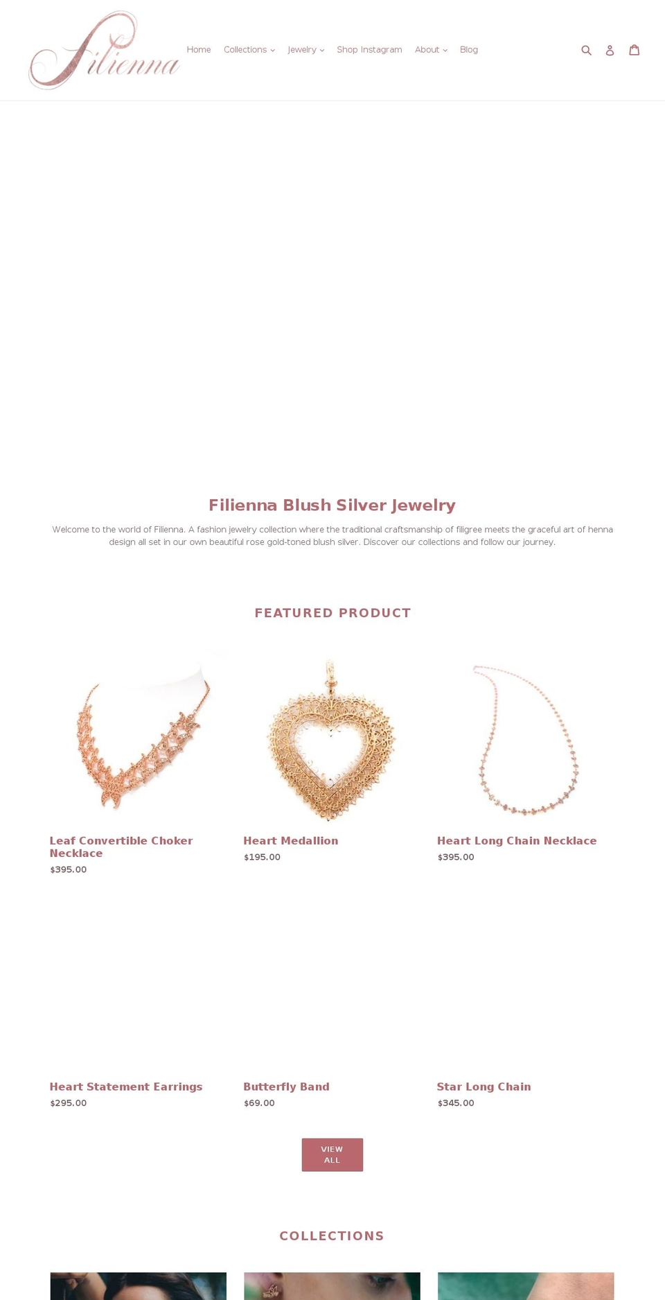 dellafilia.com — Shopify storefront screenshot
