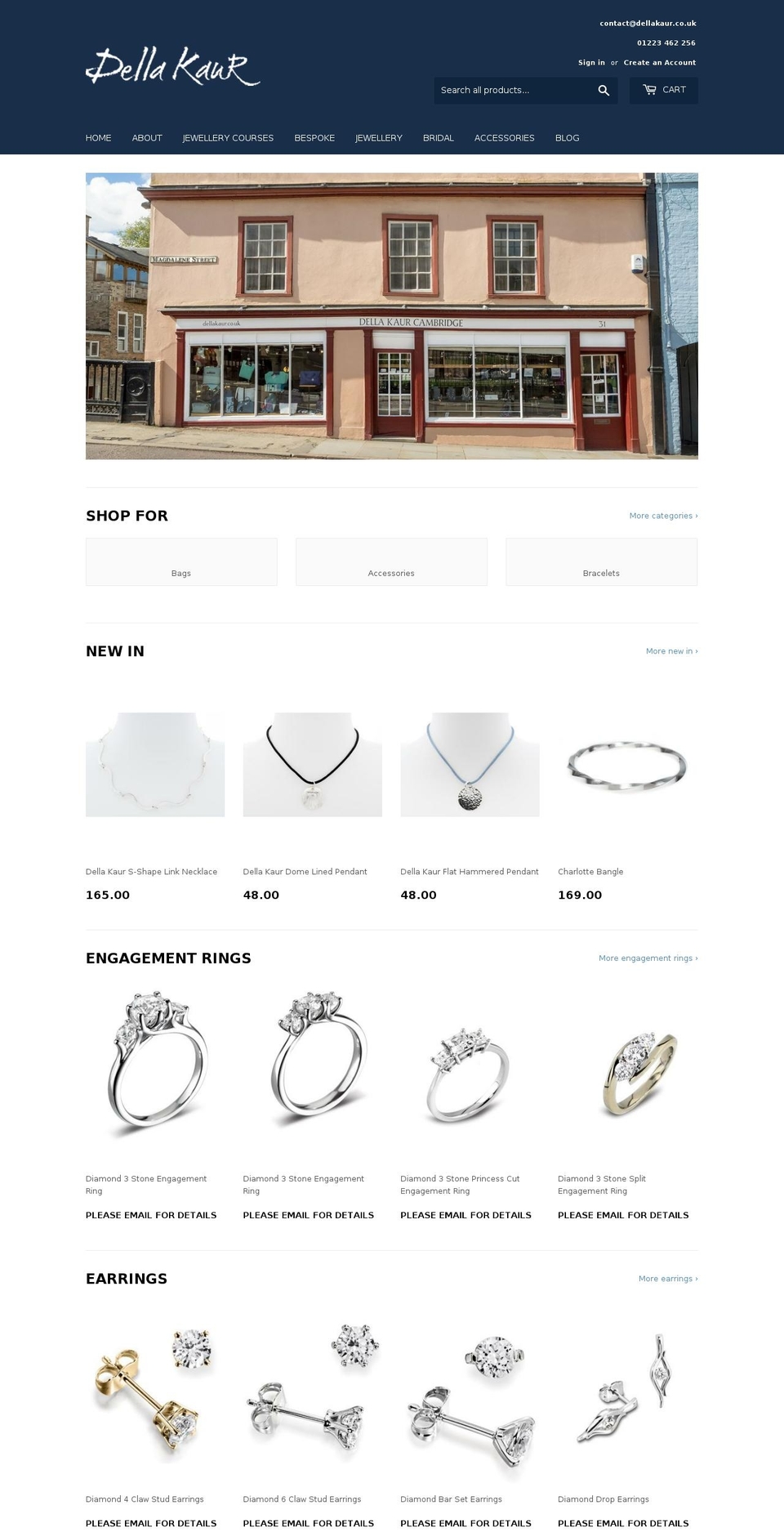 dellakaur.com shopify website screenshot