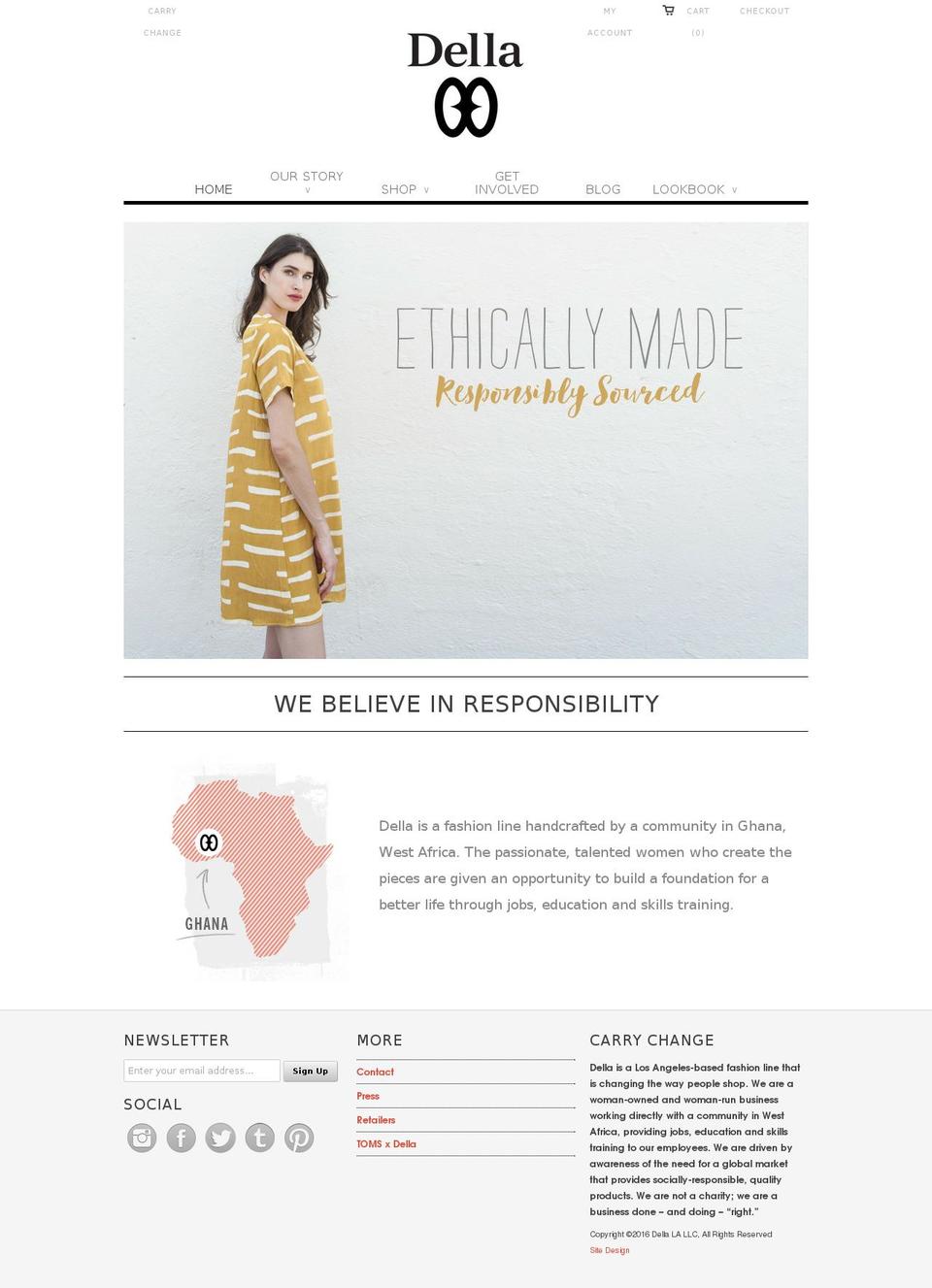 Ella Shopify theme site example dellala.com