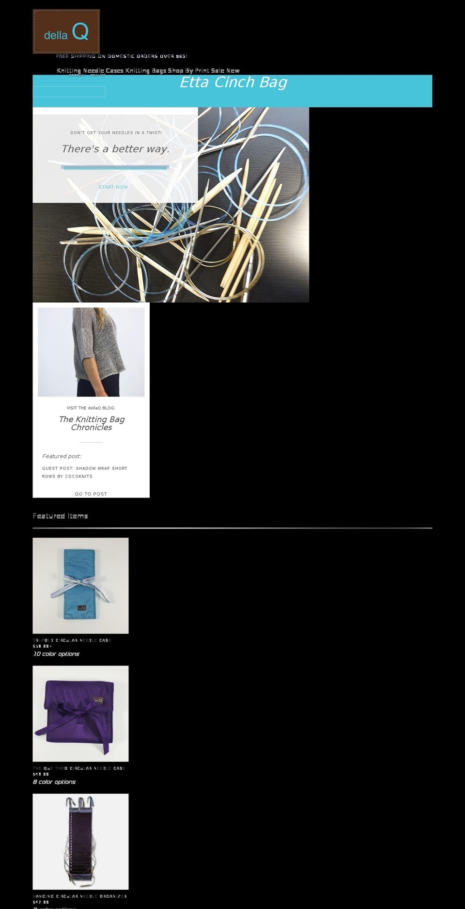 dellaq.com shopify website screenshot