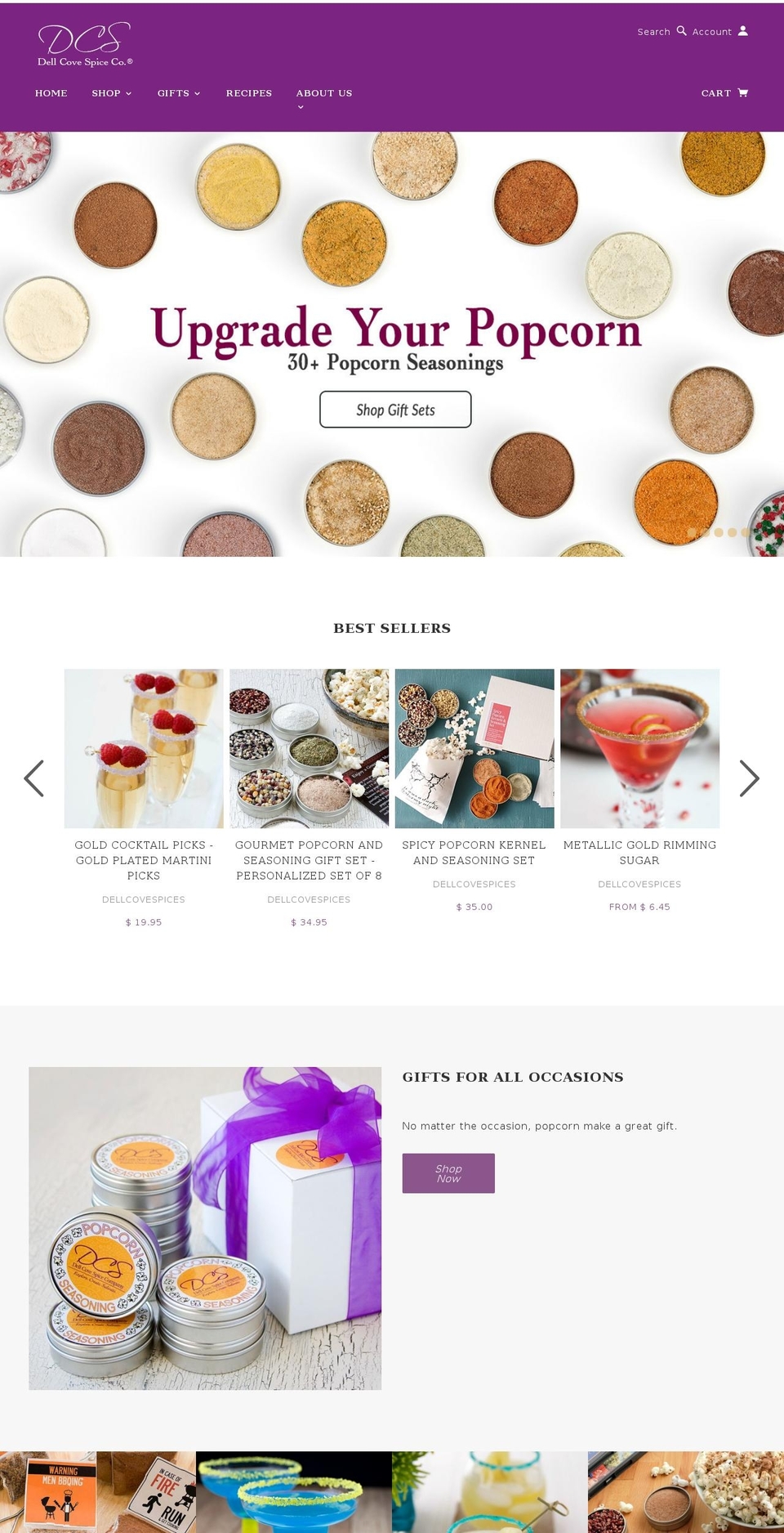Phoenix-Dell-Cove-Spices Shopify theme site example dellcove.com