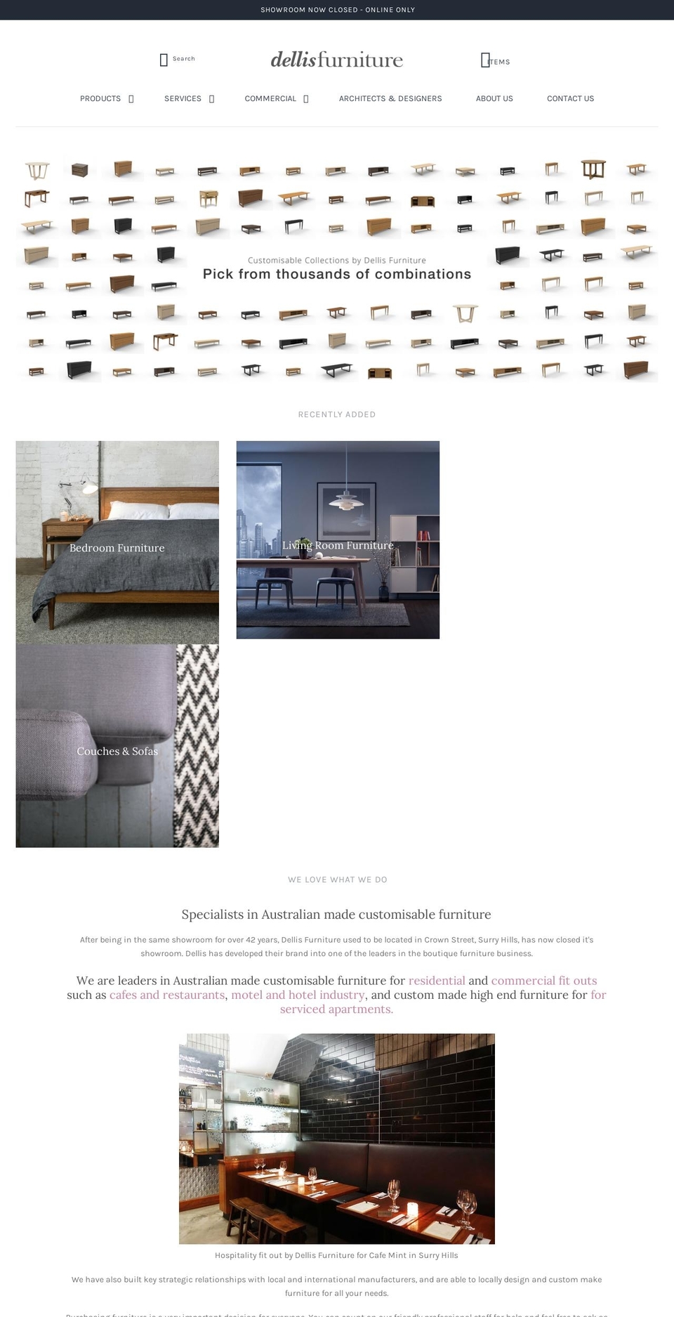 delliscommercial.com — Shopify storefront screenshot