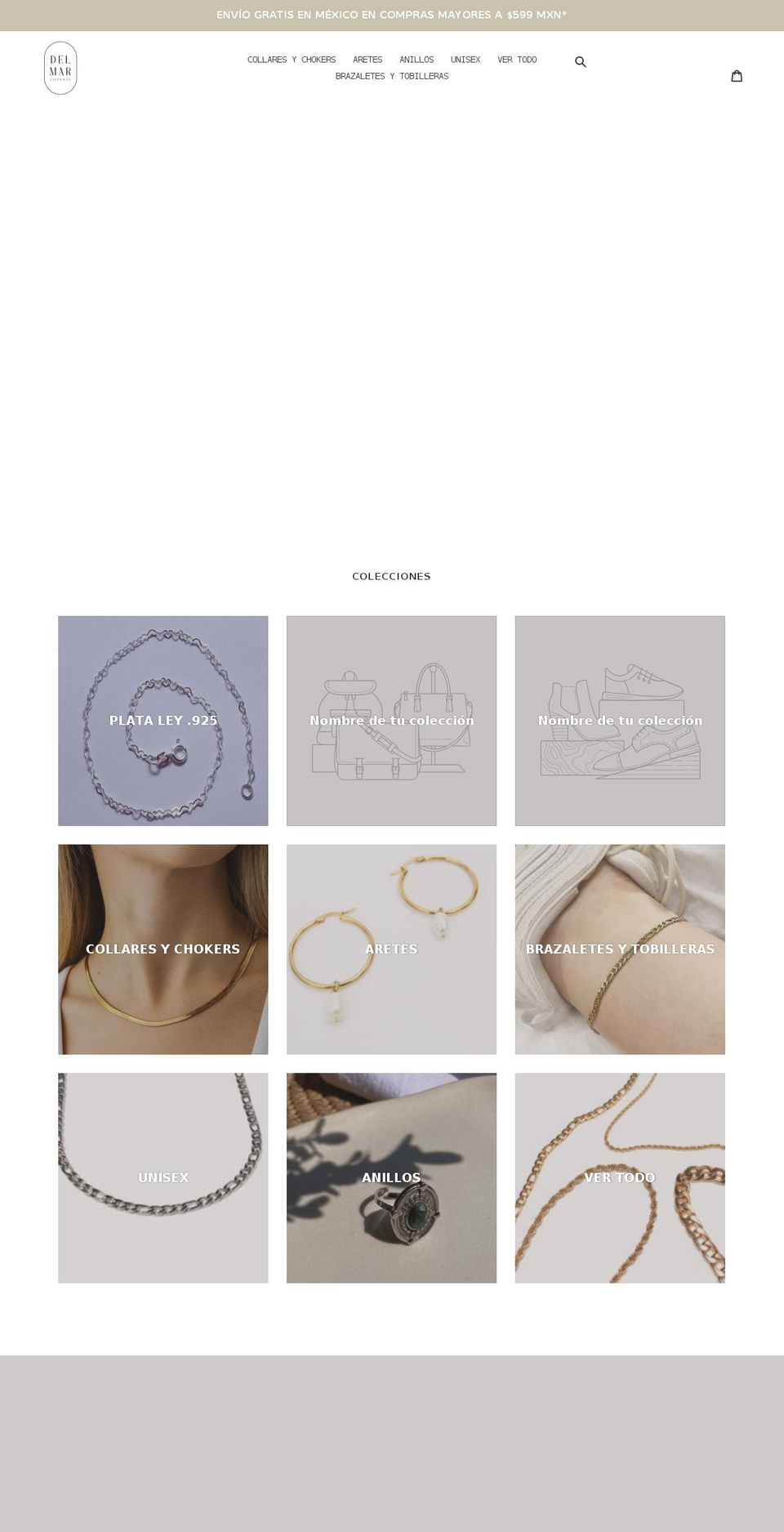 delmarjoyeria.com shopify website screenshot