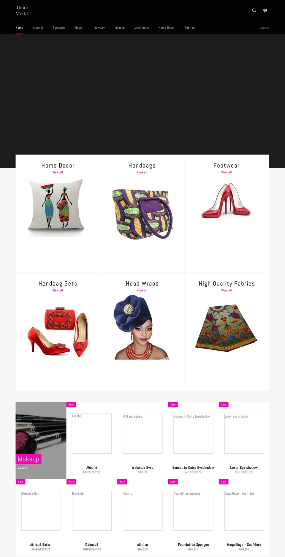 delouafrika.com — Shopify storefront screenshot