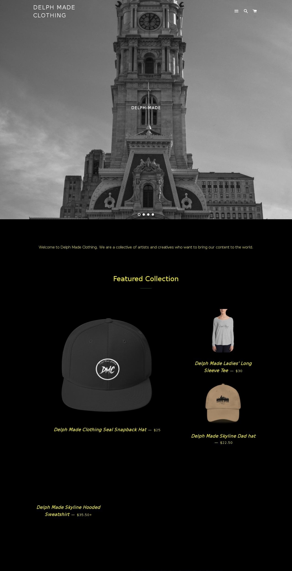 delph-made.com — Shopify storefront screenshot