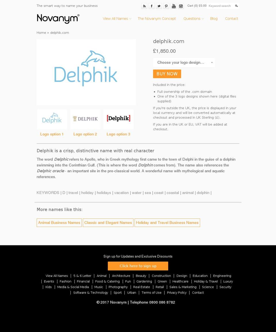 delphik.com shopify website screenshot