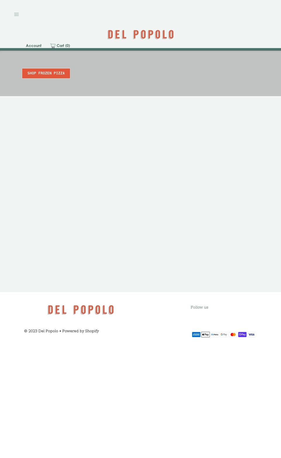 delpopolo.com shopify website screenshot