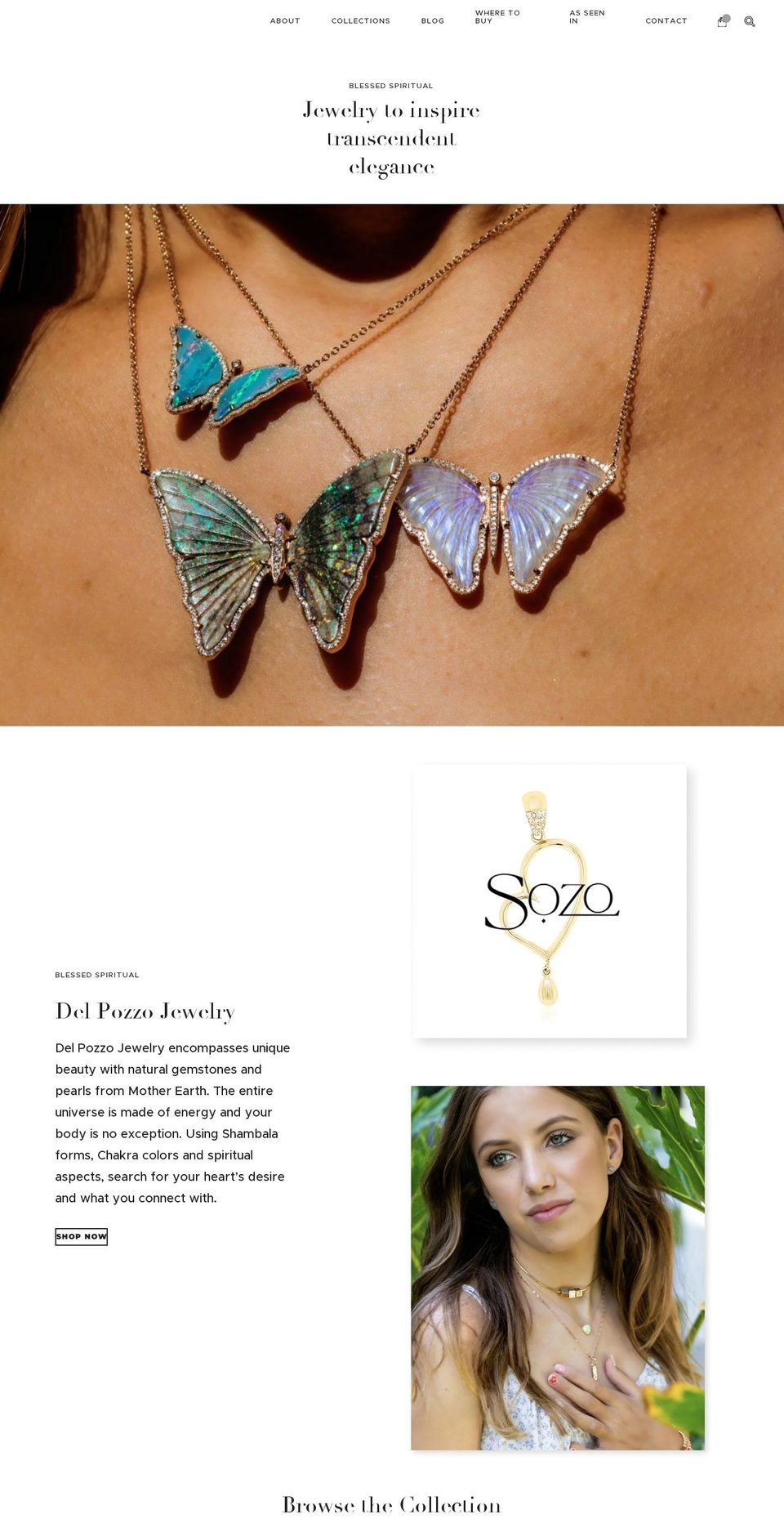 delpozzojewelry.luxury shopify website screenshot