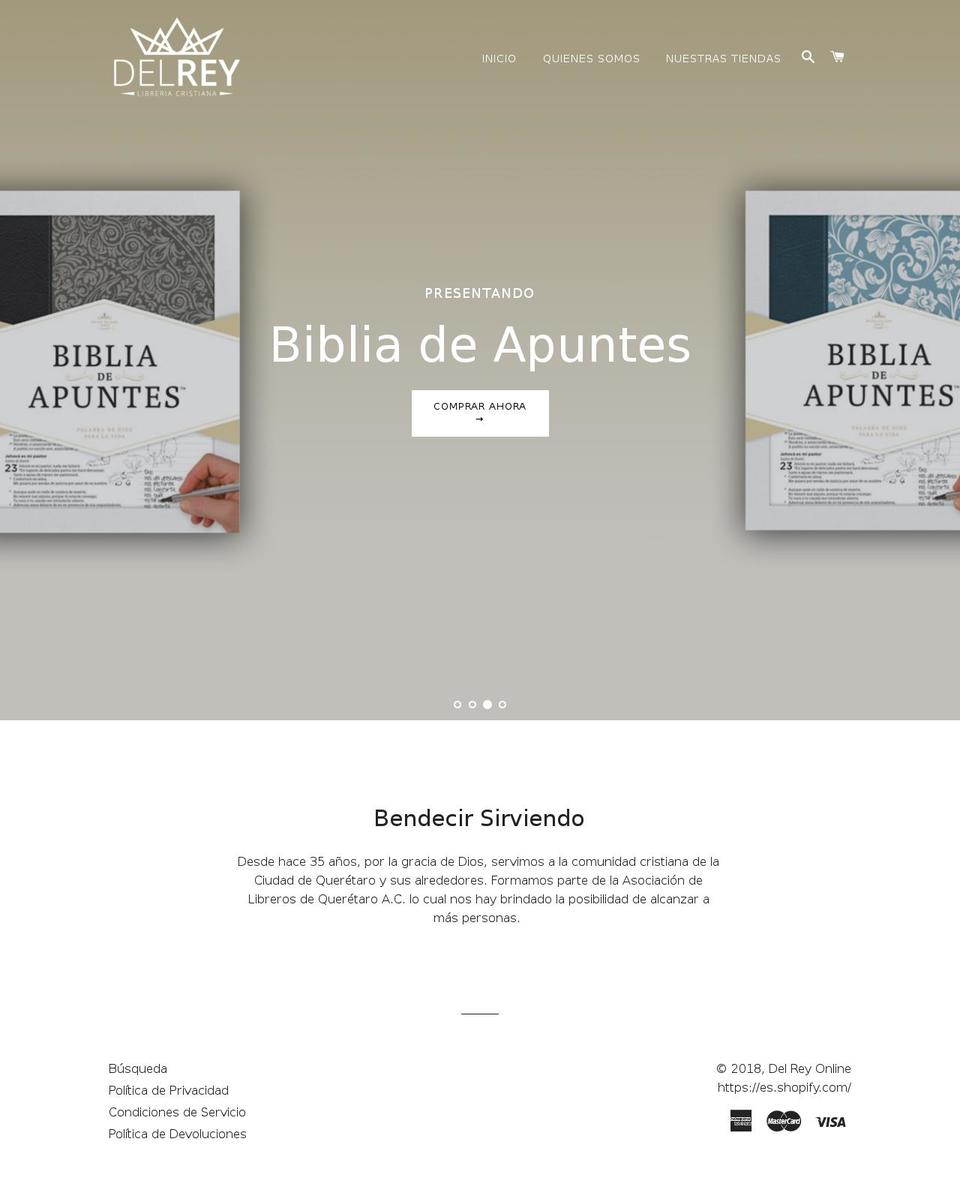 delreylibreria.com — Shopify storefront screenshot