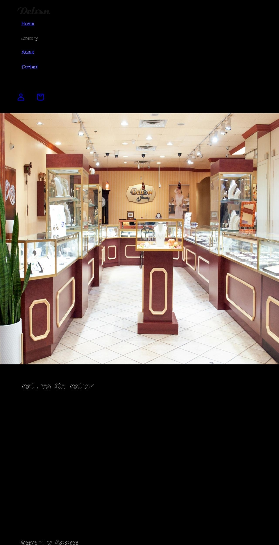 delsonjewelry.com shopify website screenshot