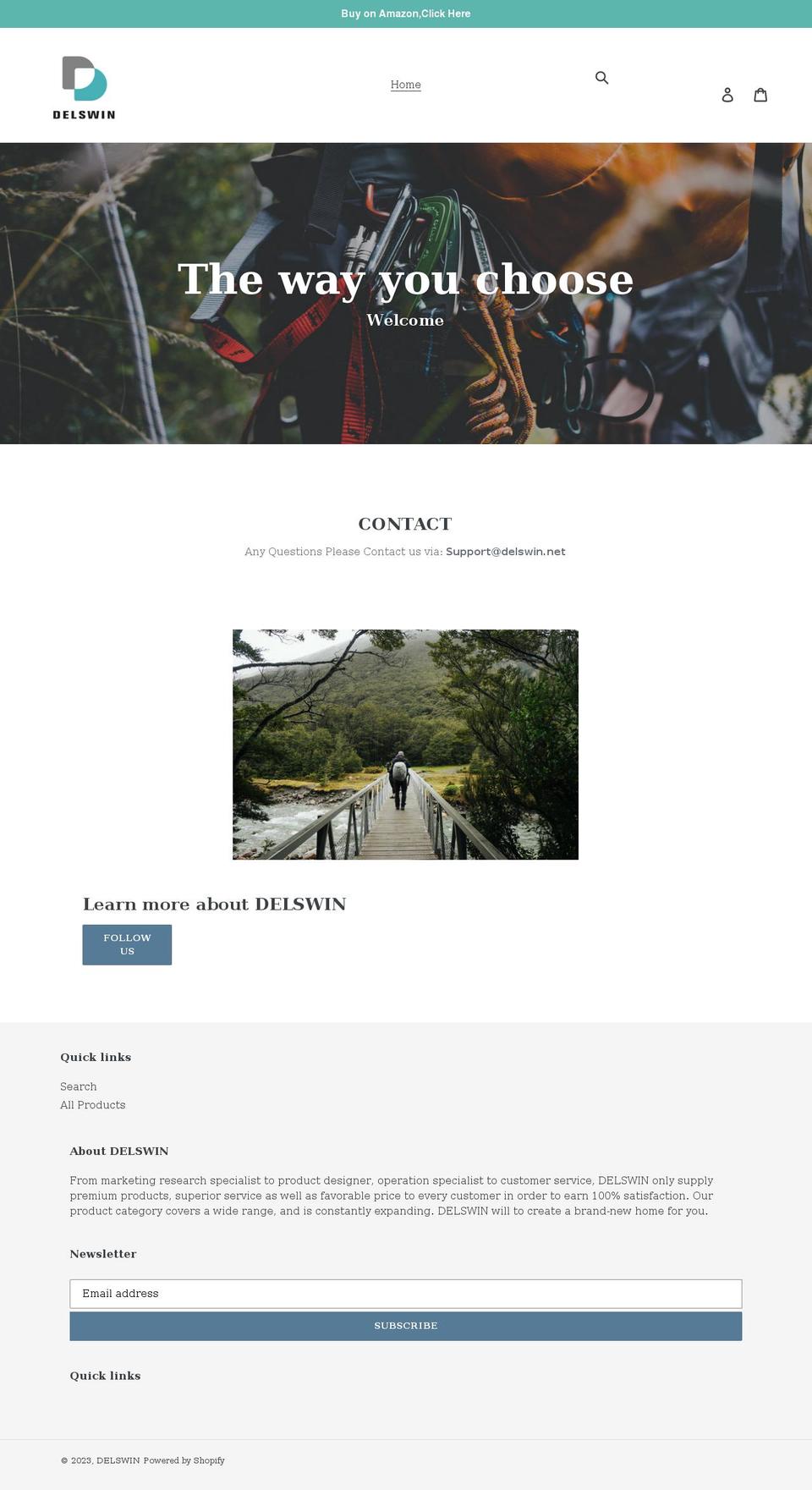 delswin.net shopify website screenshot