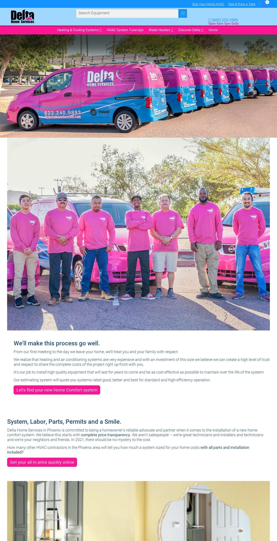 deltaairllc.com shopify website screenshot