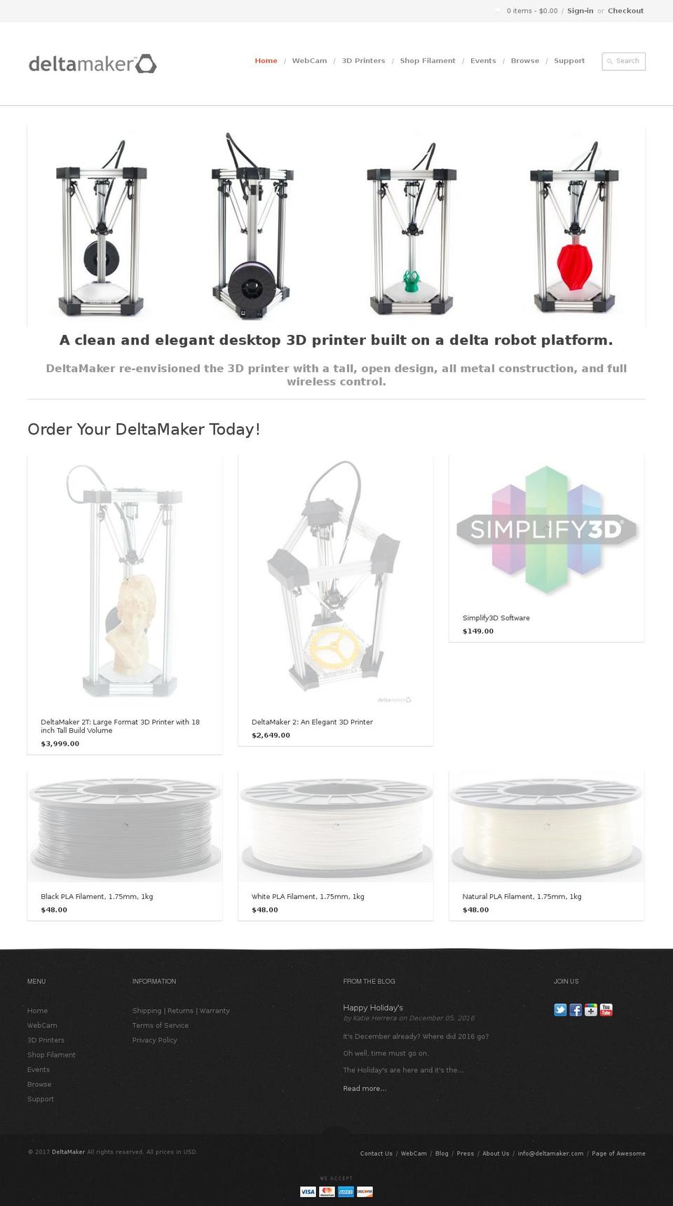 deltamakers.com shopify website screenshot