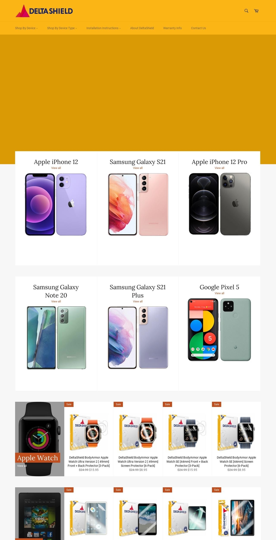 deltashieldllc.com shopify website screenshot