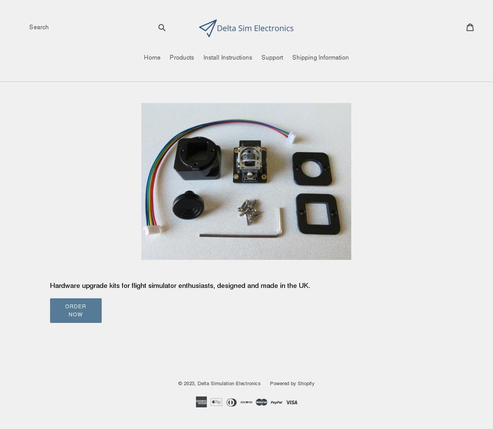deltasimelectronics.com — Shopify storefront screenshot