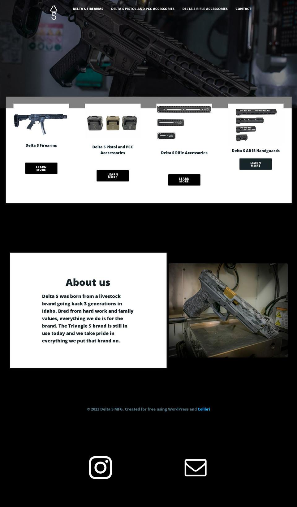 deltasmfg.com — Shopify storefront screenshot