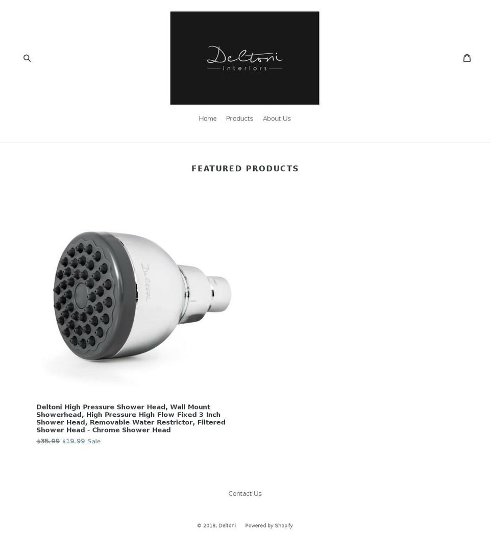 deltoni.com — Shopify storefront screenshot