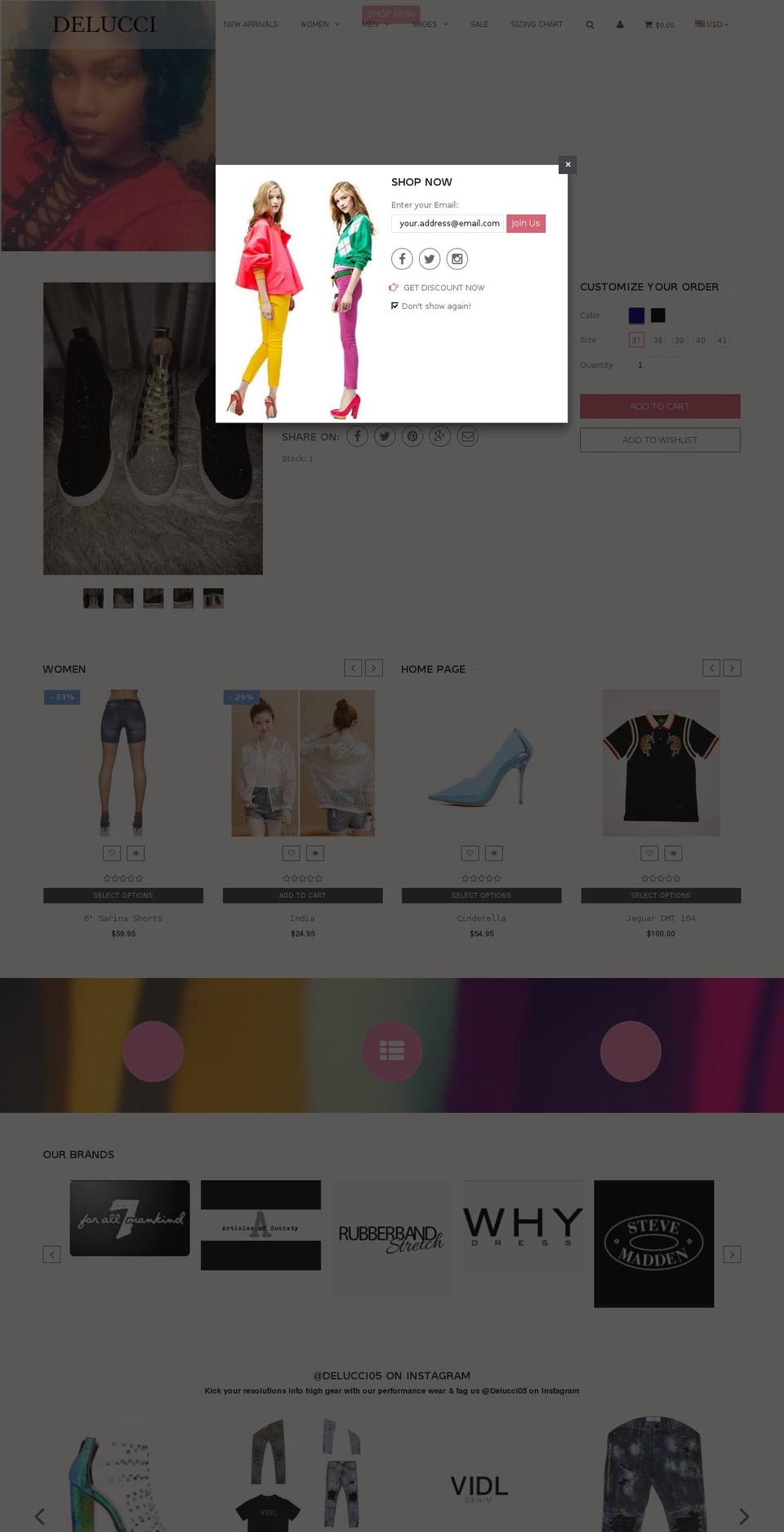 delucci05.com — Shopify storefront screenshot