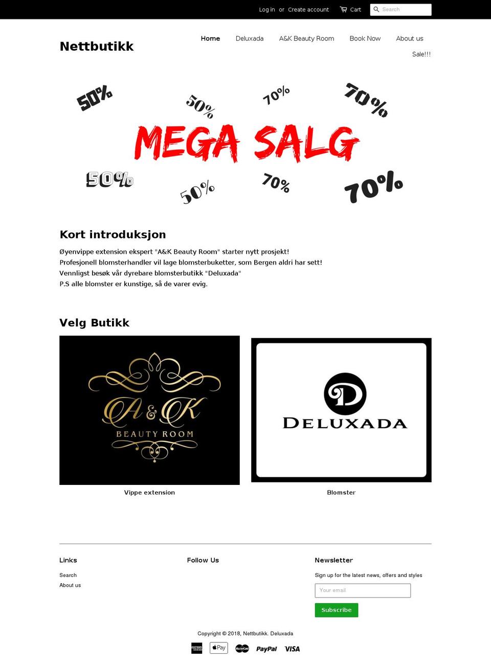 deluxada.com — Shopify storefront screenshot