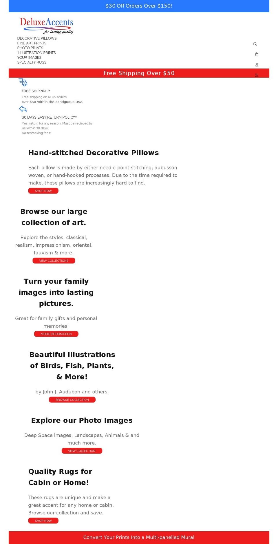 deluxeaccents.com shopify website screenshot