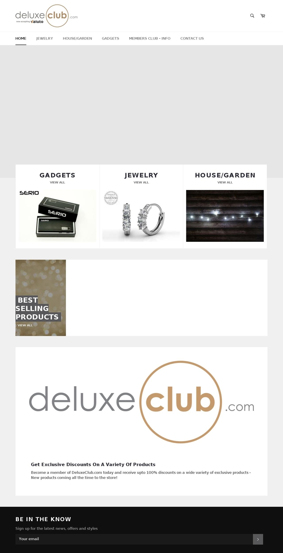 deluxeclub.com — Shopify storefront screenshot