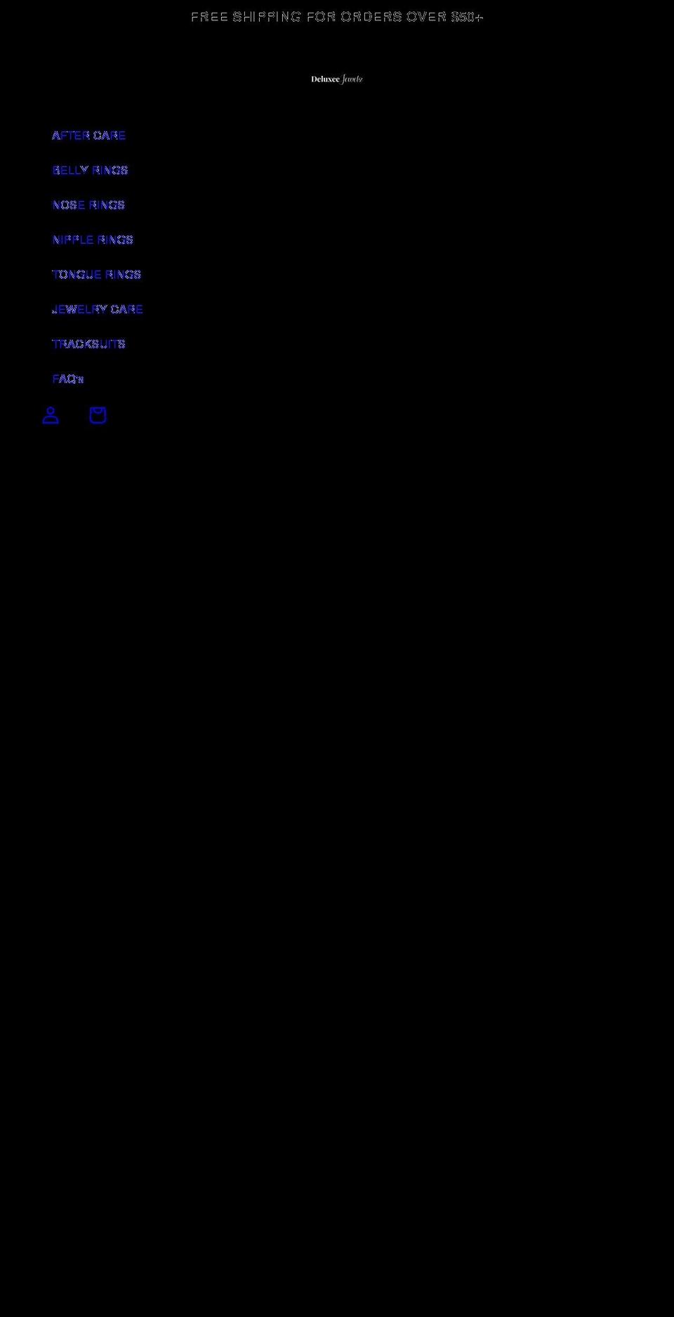 deluxeejewelz.com shopify website screenshot