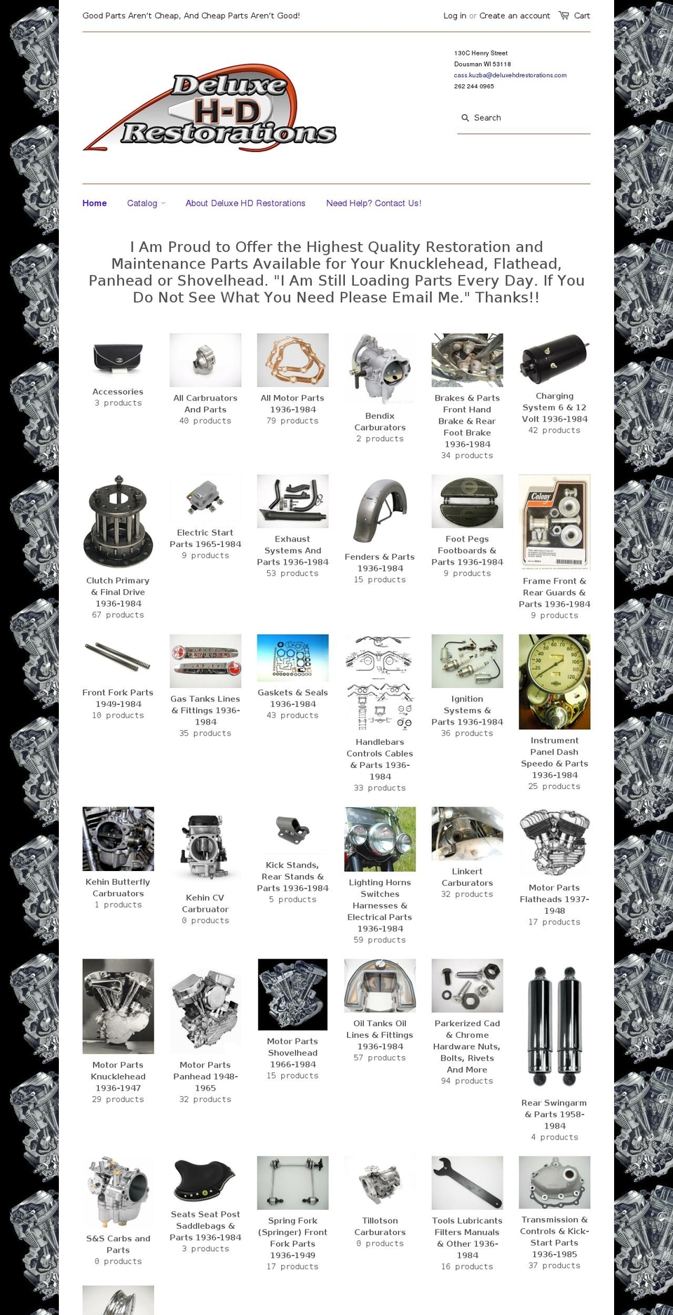 deluxehdrestorations.com shopify website screenshot
