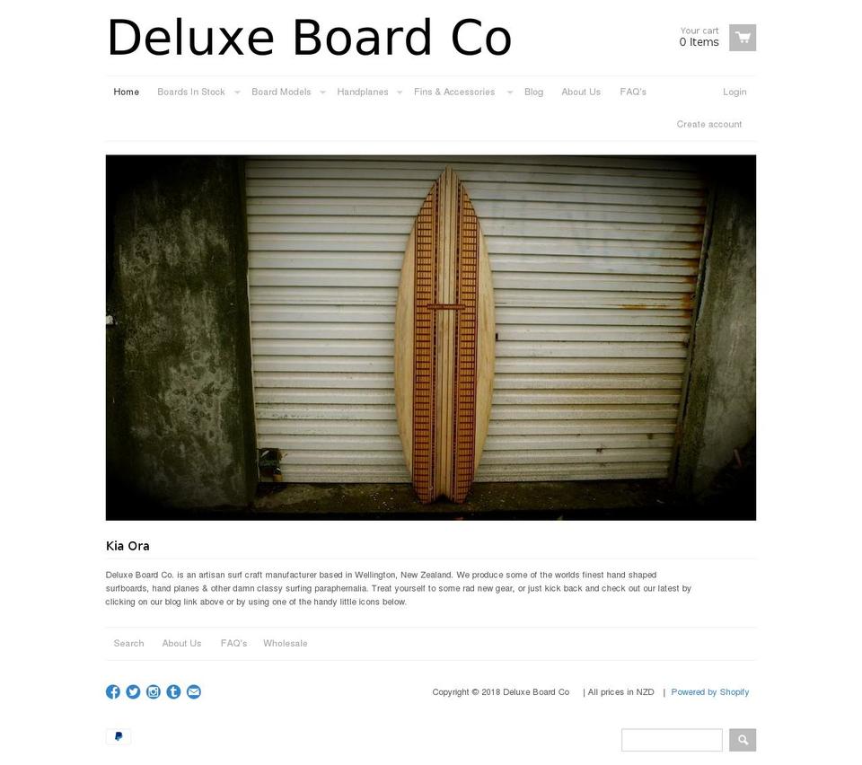 deluxeindustries.co.nz shopify website screenshot